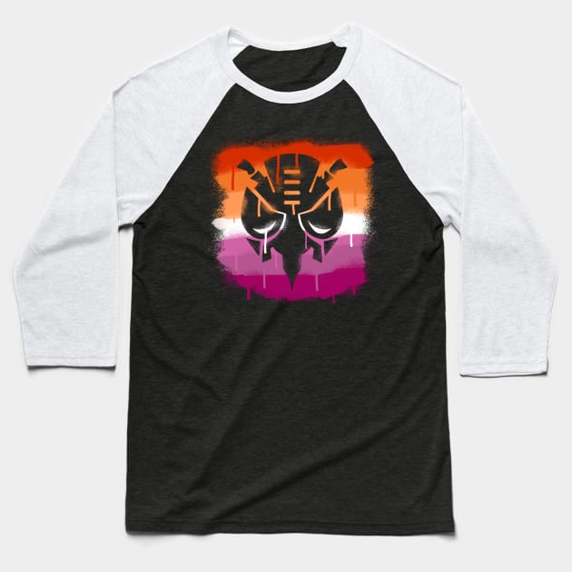 Lesbian Predacon Baseball T-Shirt by candychameleon